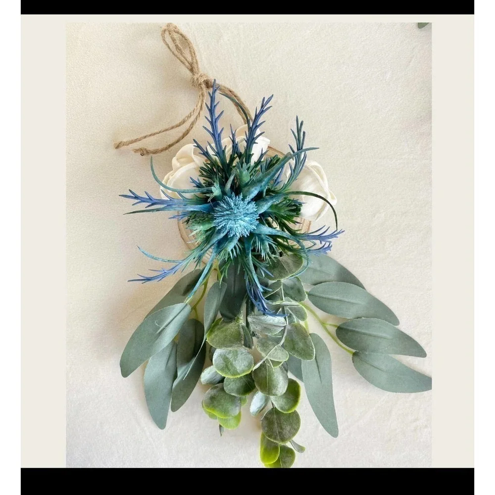 ETSY floral wedding pew decor